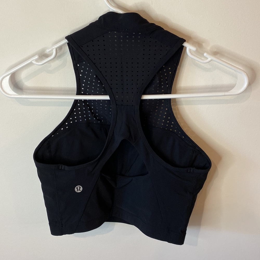 Lululemon Black Sports Bra, Size 4 - Picture 2 of 3